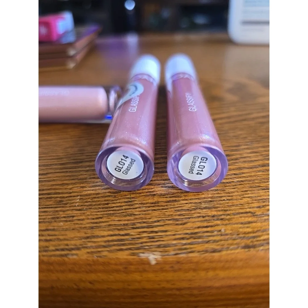 Lot Of 2 JOAH Glassify High Shine Lip Gloss Glassed GL014 Shimmer Mauve‎ Nude